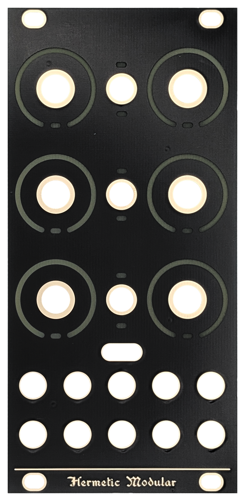 Blank - Black panel, front view